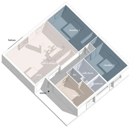 Le Blue Sea - Appt T3 Classé 3 étoiles à 650m De La Appartement Le Lavandou